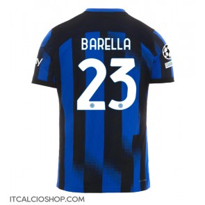 Inter Milan Nicolo Barella #23 Prima Maglia 2023-24 Manica Corta